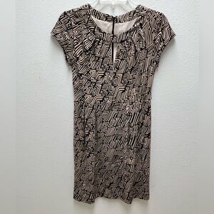 Madison Leigh Black and White Maze Mini Dress